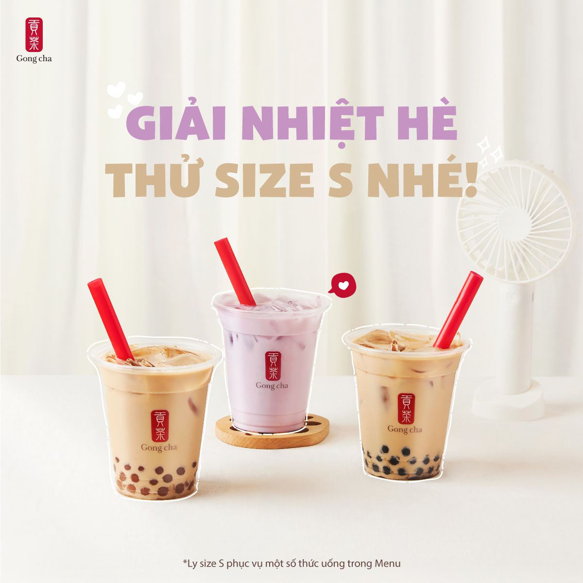 Giải Nhiệt Hè. Thử Size S Nhé! Gong Cha