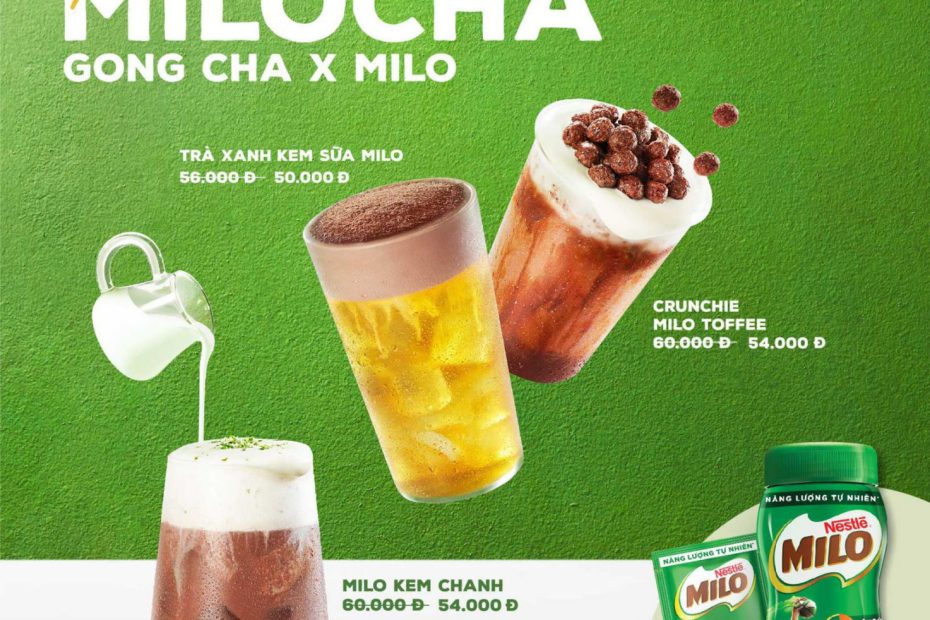 Lần đầu tiên, Gong Cha cùng với MILO kết hợp để tạo ra series thức uống mới toanh dành cho các Fan trà sữa đây!