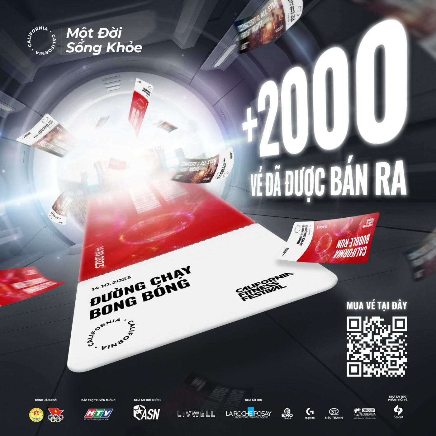 Hơn 2000 chiếc vé tham gia California's Fitness Festival đã được bán ra