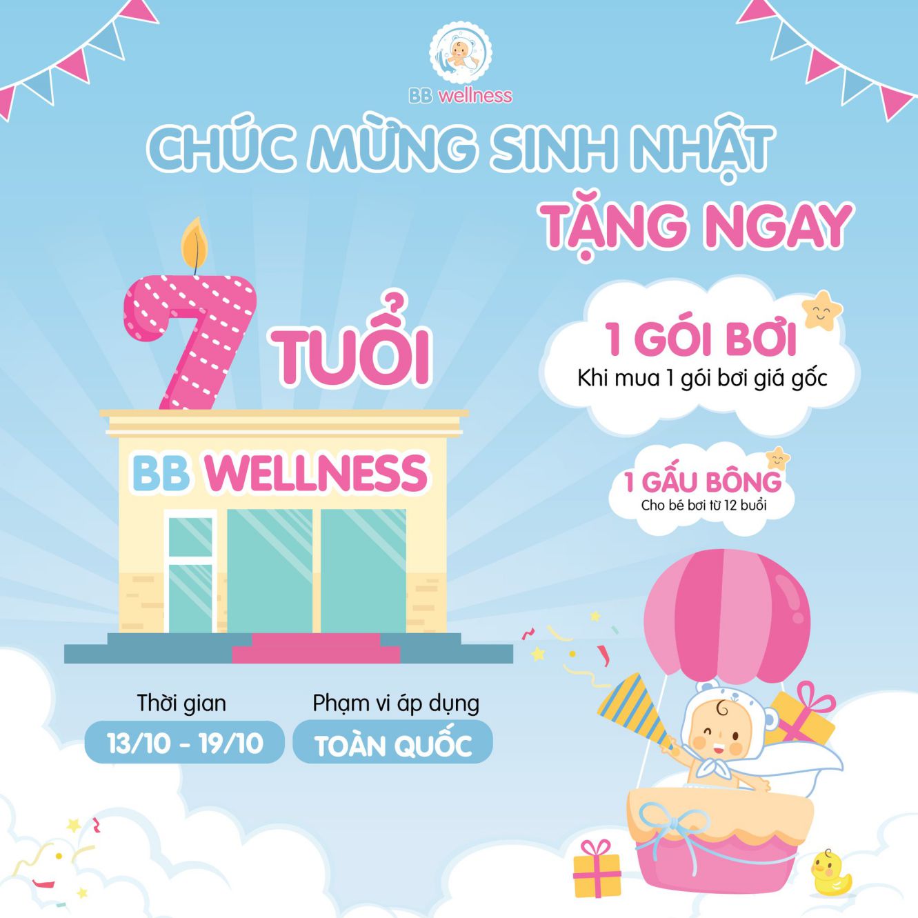 Đố cả nhà biết còn bao nhiêu ngày nữa là BB sẽ tròn 7 tuổi nào? Ba Mẹ hãy comment bên dưới nhé!