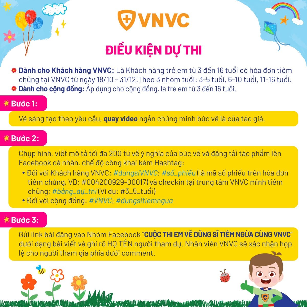 EM VẼ DŨNG SĨ TIÊM NGỪA CÙNG VNVC