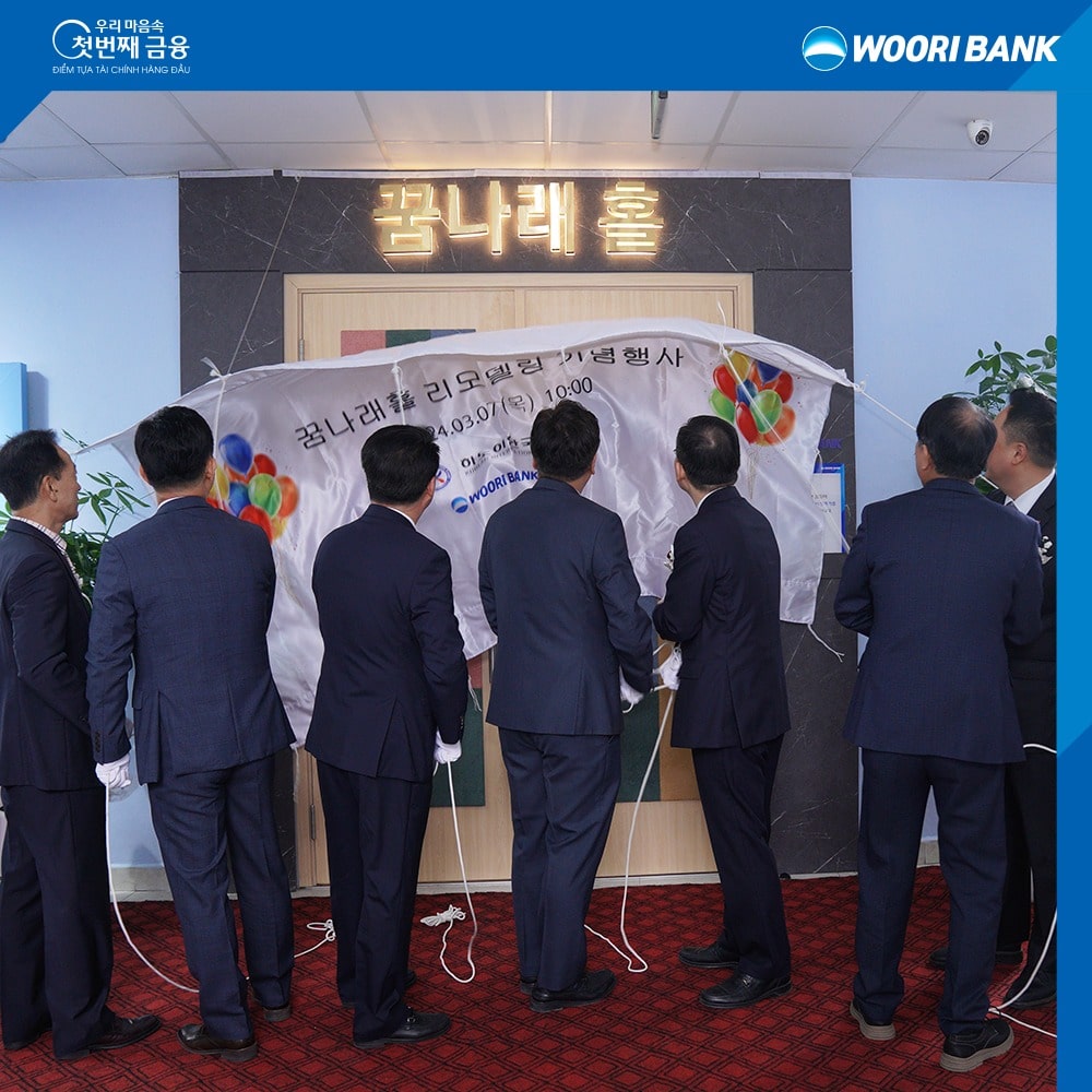 WOORI BANK TRAO TẶNG 75.000 USD ĐỂ CẢI TẠO TRƯỜNG HỌC