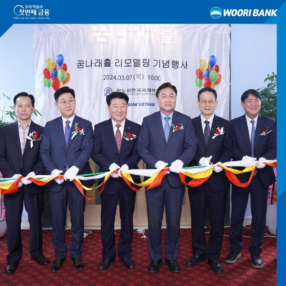 WOORI BANK TRAO TẶNG 75.000 USD ĐỂ CẢI TẠO TRƯỜNG HỌC