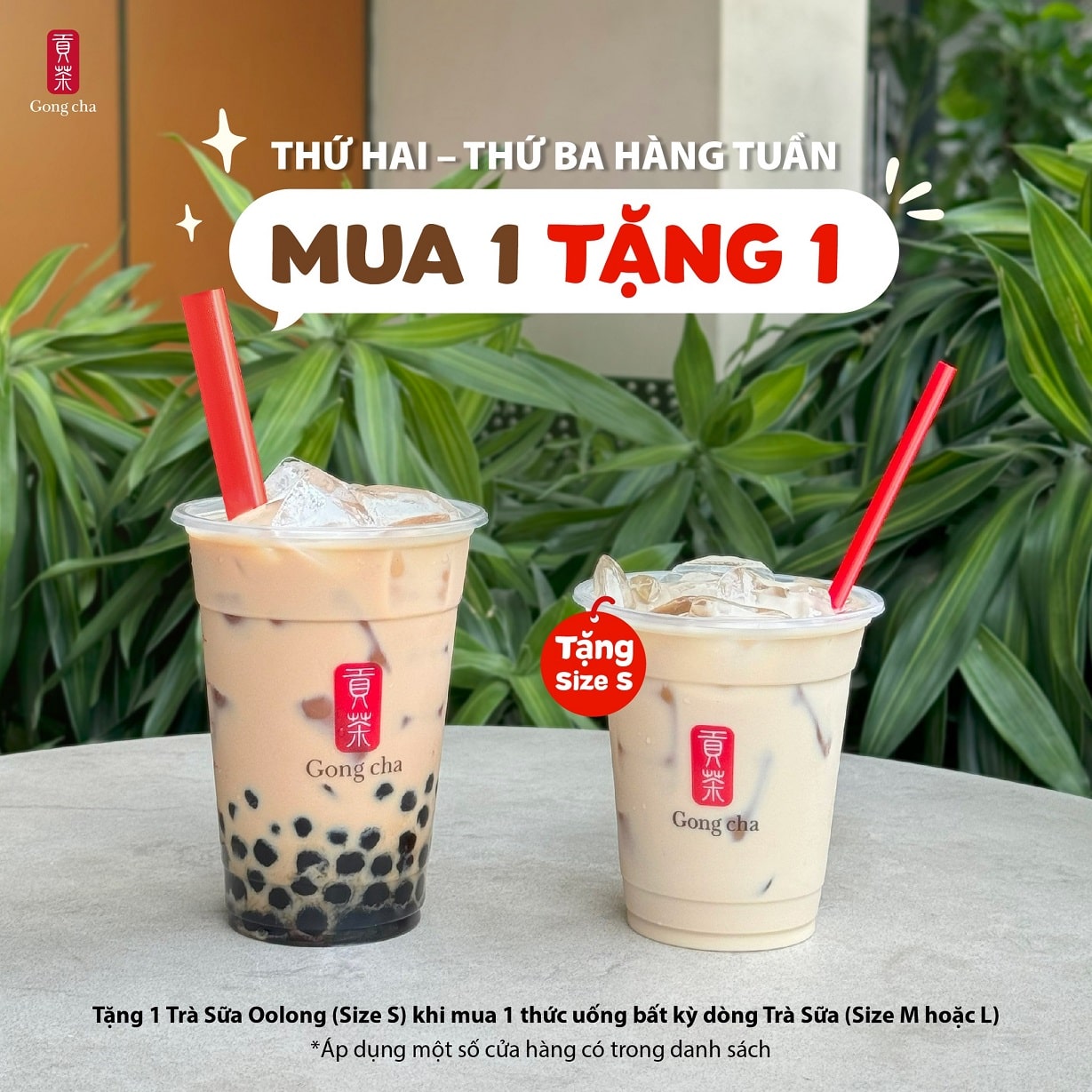 Ưu dãi dành riêng cho cả nhà ghé cửa hàng vào thứ Hai và Ba trong tháng Tư - Gong Cha