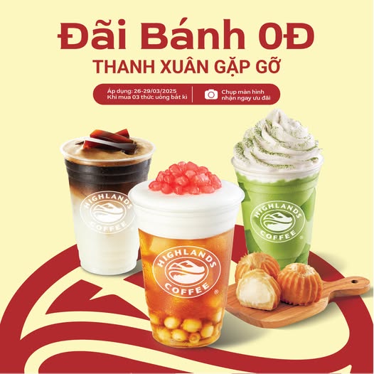 NGÀY THANH XUÂN – TỚI HIGHLANDS ĂN BÁNH MỪNG THÔI!