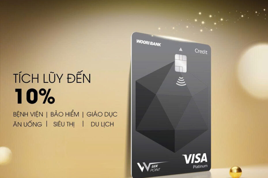 WOORI VV LUX POINT CARD - THE MORE YOU SPEND - THE MORE POINTS YOU EARN