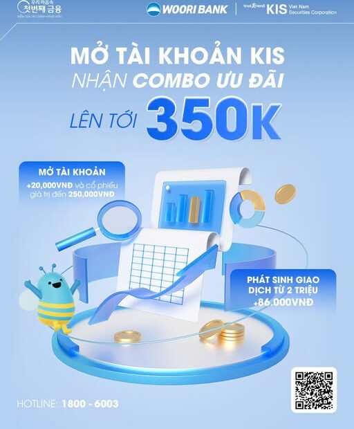 OPEN A KIS ACCOUNT & RECEIVE A COMBO OF INCENTIVES WORTH UP TO VND 350,000!