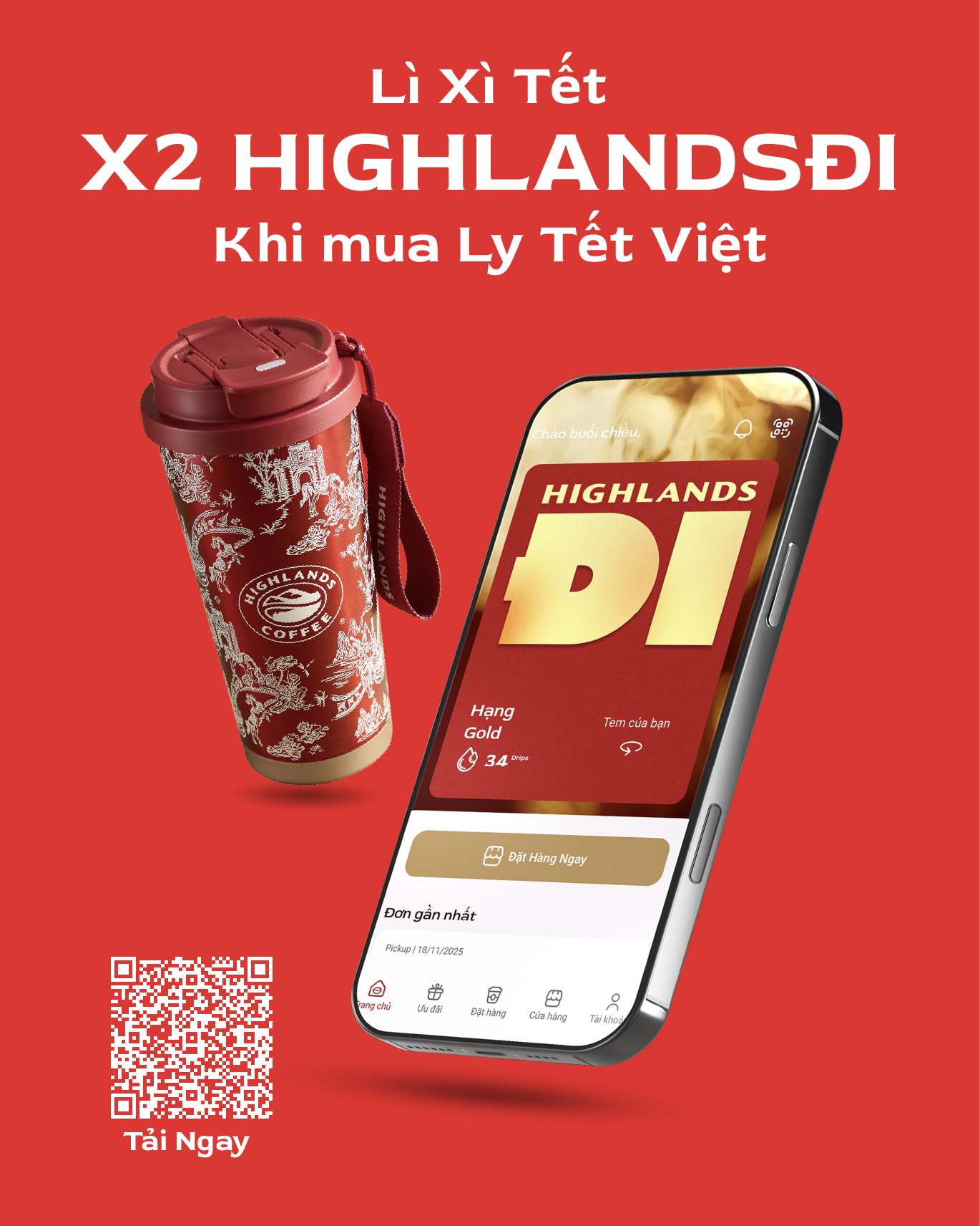 GET THE VIET TET CUP – RECEIVE X2 DRIPS ON THE HIGHLANDS APP!