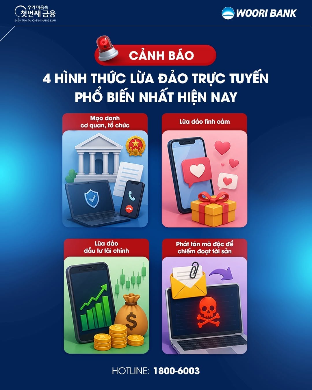 WOORI BANK WARNING: 4 MOST COMMON ONLINE FRAUD SCHEMES TODAY