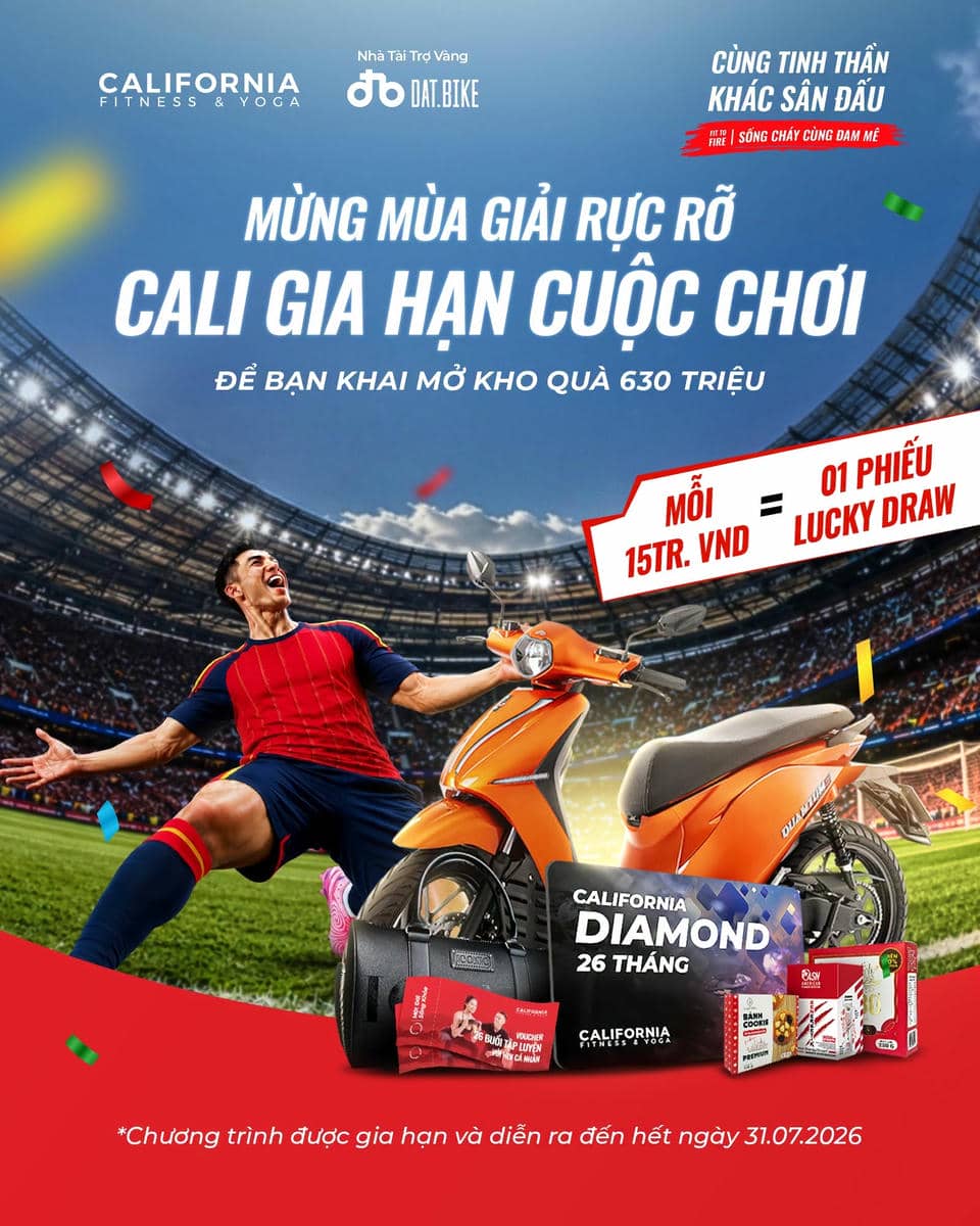 California Fitness Extends Lucky Draw: More Time, More Chances to Win Big