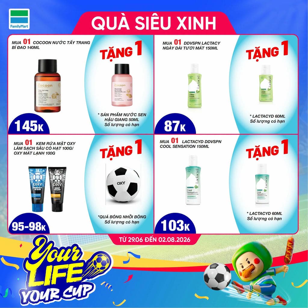 Khuấy Động Mùa Bóng - Quà Tặng Siêu Xinh Cùng FamilyMart