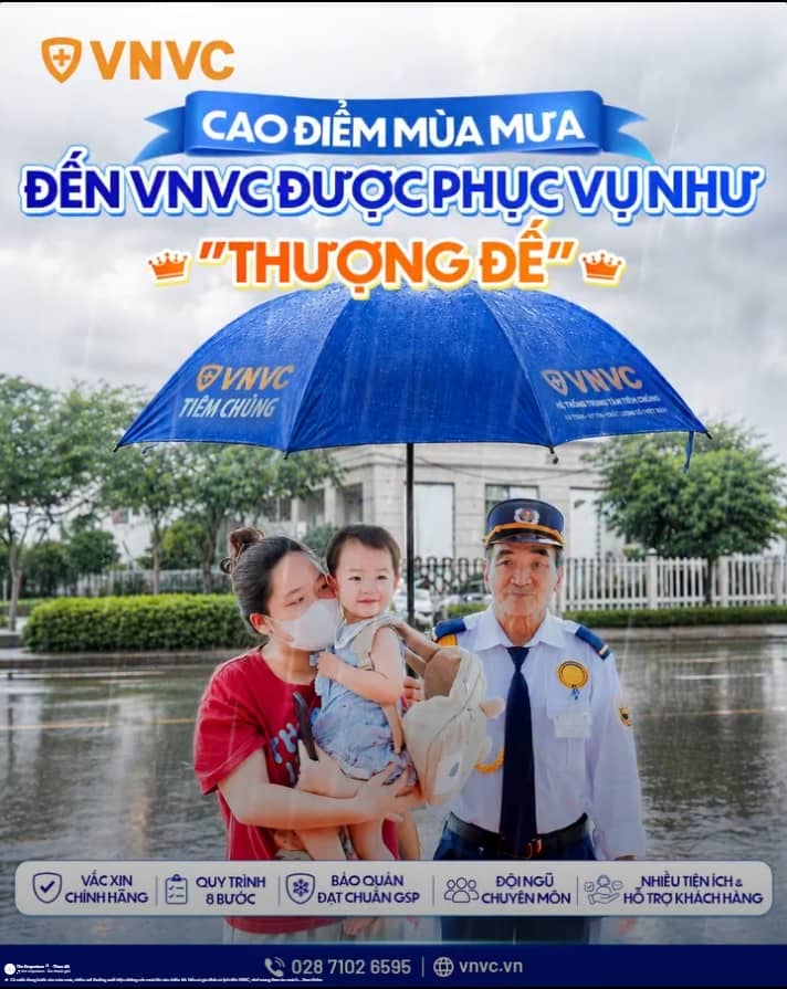 Tiêm Chủng Mùa Mưa Tại VNVC – Bảo Vệ Sức Khỏe Cho Cả Gia Đình