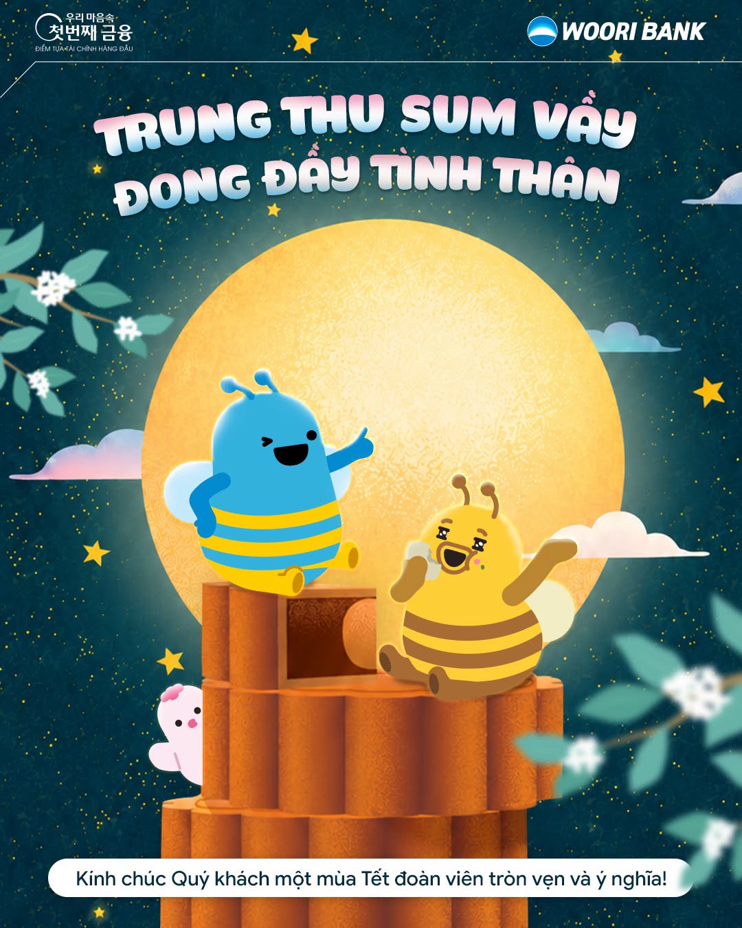 Woori Bank Chúc Mừng Tết Trung Thu: Đoàn Viên Ấm Áp & Đong Đầy Tình Thân